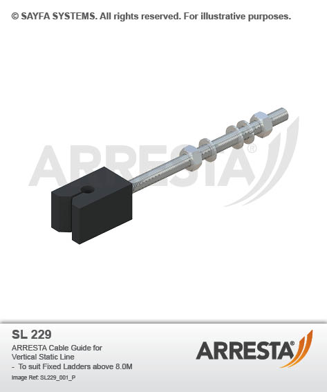 Cable Guide for Vertical Static Line