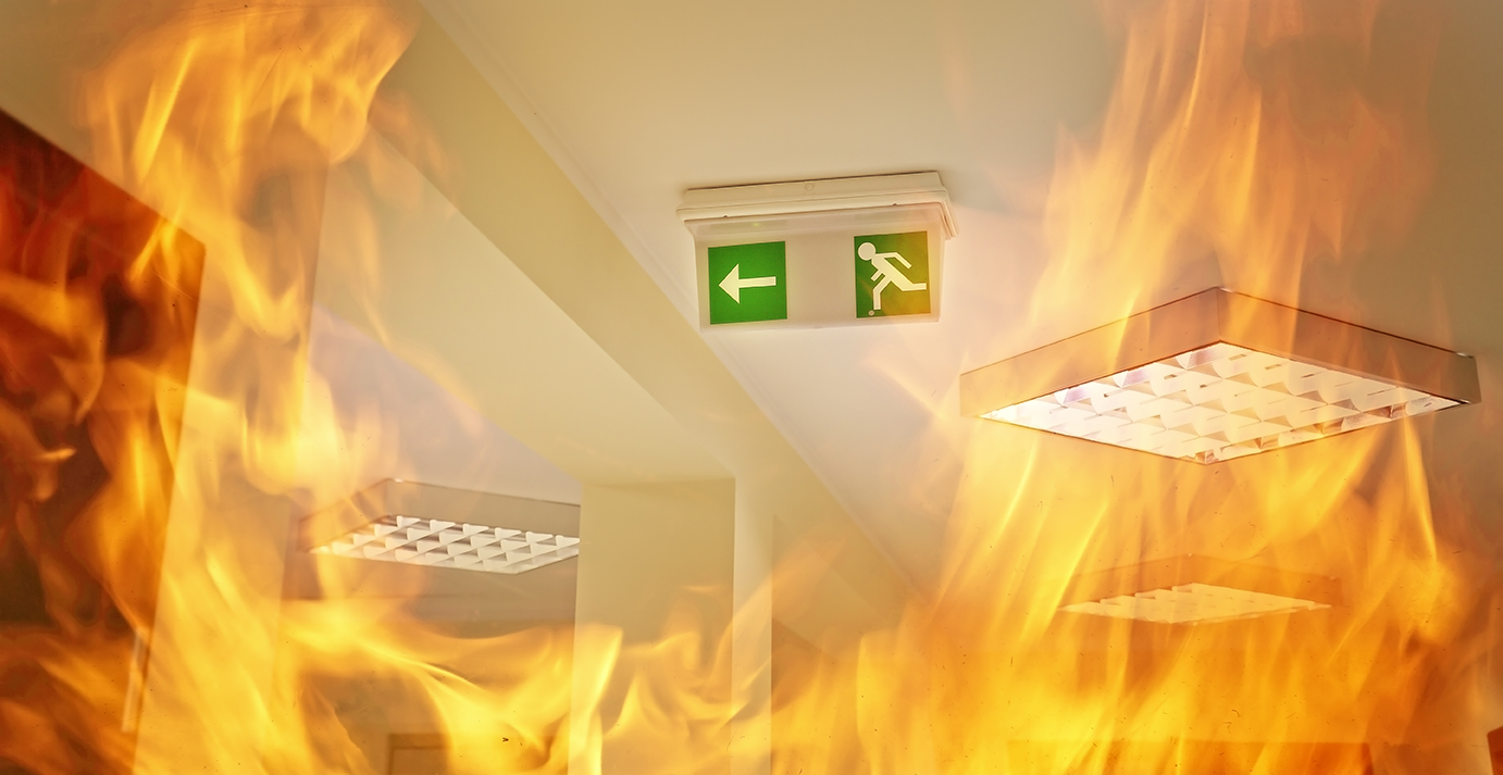 Fire in the Hall. Fire Office.